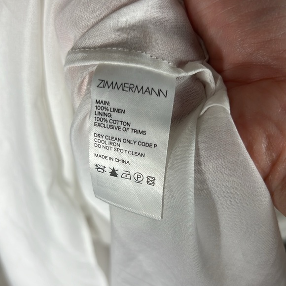 Zimmermann Carnaby Tie Shoulder Dress in Cerise Ditsy - Picture 9 of 10